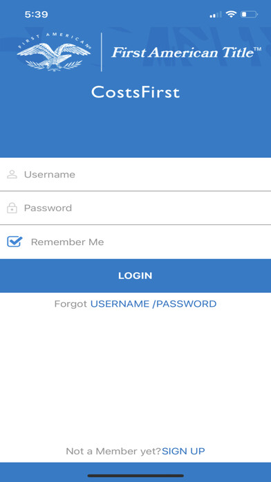 Emulate iPhone app CostsFirst using MyAndroid