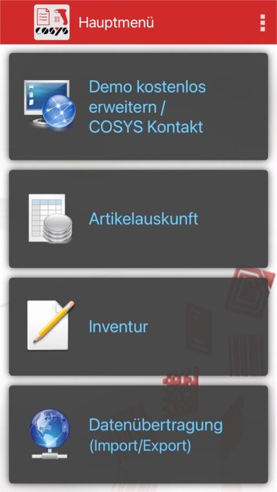 Emulate iPhone app COSYS Inventur using MyAndroid Emulate iPhone app COSYS Inventur using MyAndroid