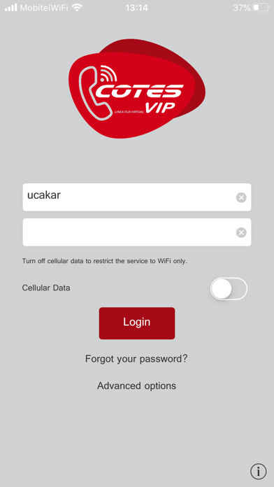 Emulate iPhone app COTES VIP using MyAndroid