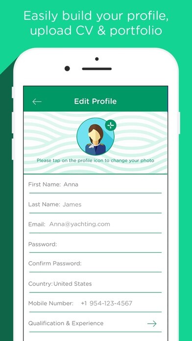 Emulate iPhone app Cotton Crew JOBS - Yacht Jobs using MyAndroid