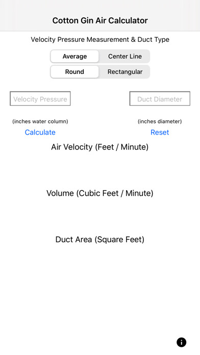 Emulate iPhone app Cotton Gin Air Calculator using MyAndroid Emulate iPhone app Cotton Gin Air Calculator using MyAndroid
