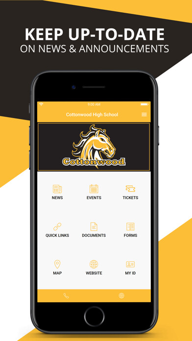 Emulate iPhone app Cottonwood High School using MyAndroid Emulate iPhone app Cottonwood High School using MyAndroid