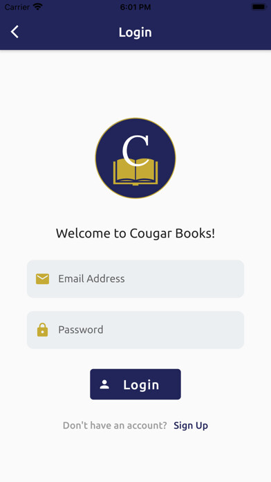 Emulate iPhone app Cougar Books using MyAndroid