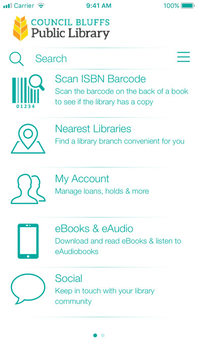 Emulate iPhone app Council Bluffs Public Library using MyAndroid Emulate iPhone app Council Bluffs Public Library using MyAndroid
