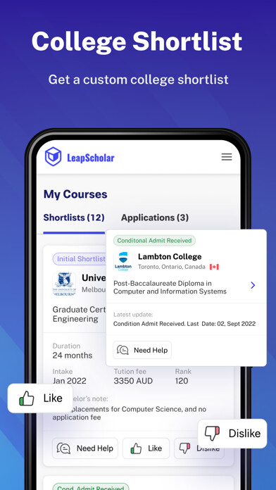 Emulate iPhone app Counselling by LeapScholar using MyAndroid Emulate iPhone app Counselling by LeapScholar using MyAndroid