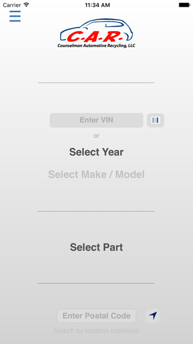 Emulate iPhone app Counselman Automotive Recycling using MyAndroid Emulate iPhone app Counselman Automotive Recycling using MyAndroid