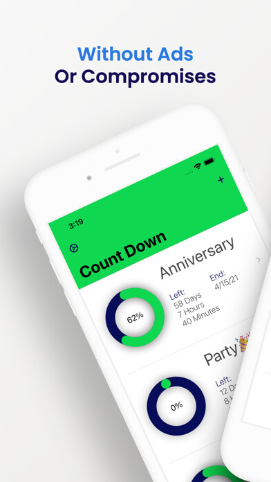 Emulate iPhone app Count - ad-free Countdown using MyAndroid Emulate iPhone app Count - ad-free Countdown using MyAndroid