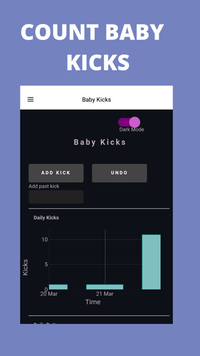 Emulate iPhone app Count Baby Kicks App using MyAndroid
