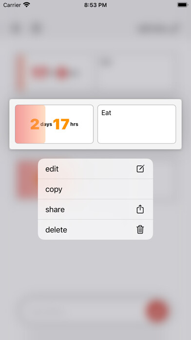 Emulate iPhone app Countdown24 using MyAndroid