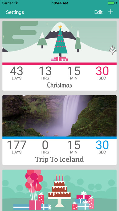 Emulate iPhone app Countdown by timeanddate.com using MyAndroid Emulate iPhone app Countdown by timeanddate.com using MyAndroid