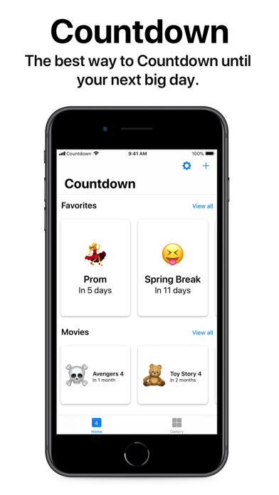Emulate iPhone app Countdown - Countdown to Dates using MyAndroid