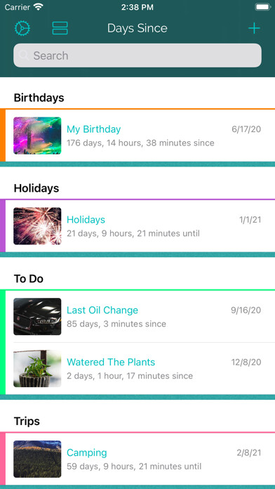 Emulate iPhone app Countdown Days Since & Until using MyAndroid Emulate iPhone app Countdown Days Since & Until using MyAndroid