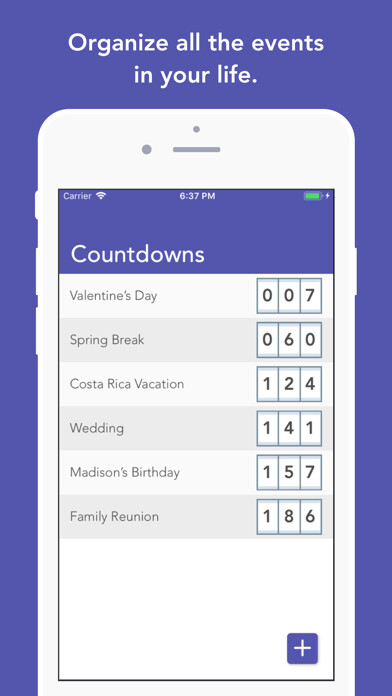 Emulate iPhone app Countdown - Event Tracker using MyAndroid Emulate iPhone app Countdown - Event Tracker using MyAndroid