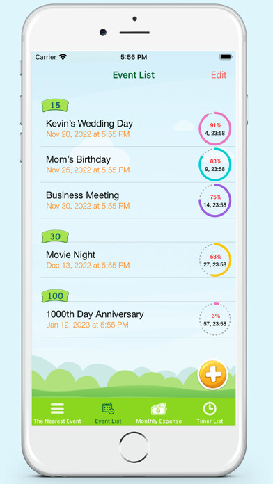 Emulate iPhone app Countdown, Reminders - Pro using MyAndroid Emulate iPhone app Countdown, Reminders - Pro using MyAndroid