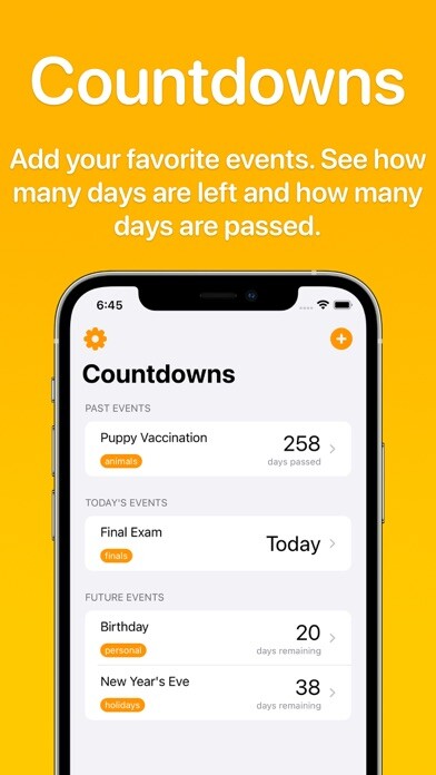 Emulate iPhone app Countdowns - Day Counter using MyAndroid Emulate iPhone app Countdowns - Day Counter using MyAndroid