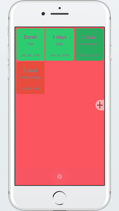 Emulate iPhone app Countdown Slate using MyAndroid