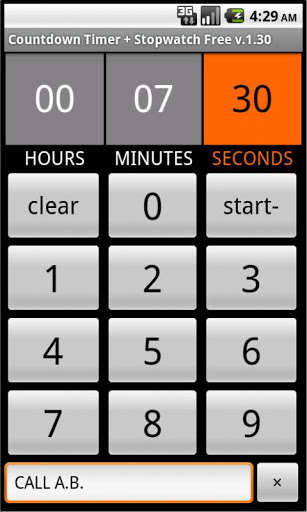 Emulate Android APK Countdown Timer Stopwatch Emulate Android APK Countdown Timer Stopwatch