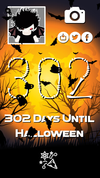 Emulate iPhone app Countdown to Halloween using MyAndroid Emulate iPhone app Countdown to Halloween using MyAndroid