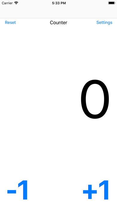 Emulate iPhone app Counter 1 using MyAndroid