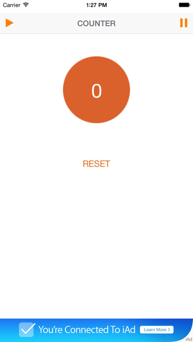 Emulate iPhone app COUNTER CHRONOMETER using MyAndroid Emulate iPhone app COUNTER CHRONOMETER using MyAndroid