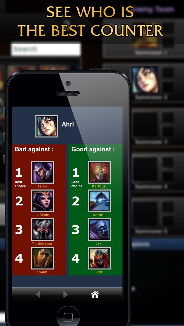 Emulate iPhone app Counter Picks for League of Legends using MyAndroid Emulate iPhone app Counter Picks for League of Legends using MyAndroid