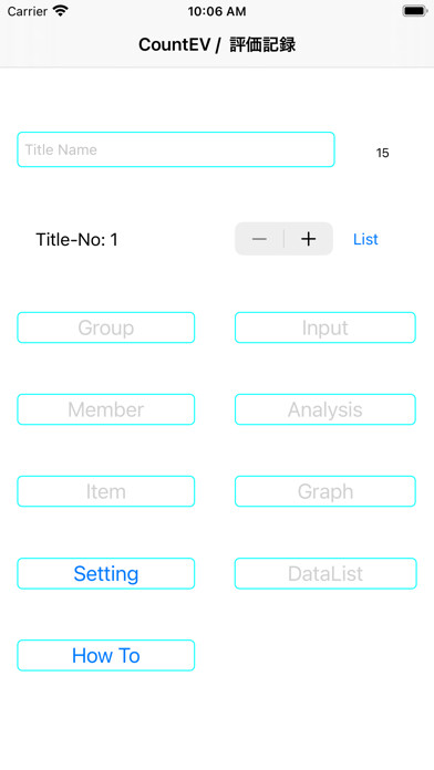 Emulate iPhone app CountEV / EvaluationRecord using MyAndroid Emulate iPhone app CountEV / EvaluationRecord using MyAndroid