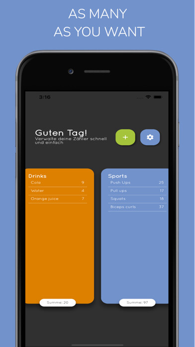 Emulate iPhone app Countinger - Counter App using MyAndroid Emulate iPhone app Countinger - Counter App using MyAndroid