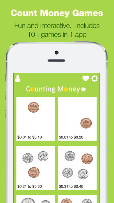 Emulate iPhone app Counting Money and Coins - Games for Kids using MyAndroid