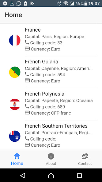 Run android online APK Countries, Currencies, Phone codes from MyAndroid or emulate Countries, Currencies, Phone codes using MyAndroid