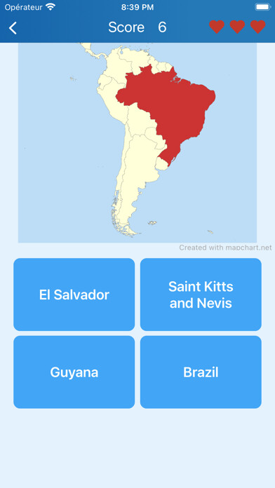 Emulate iPhone app Countries in the Americas Quiz using MyAndroid Emulate iPhone app Countries in the Americas Quiz using MyAndroid