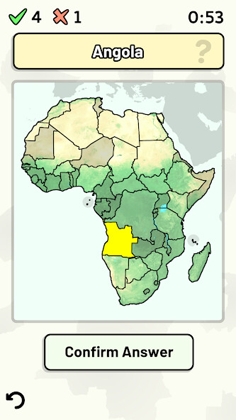 Emulate iPhone app Countries of Africa Quiz using MyAndroid Emulate iPhone app Countries of Africa Quiz using MyAndroid