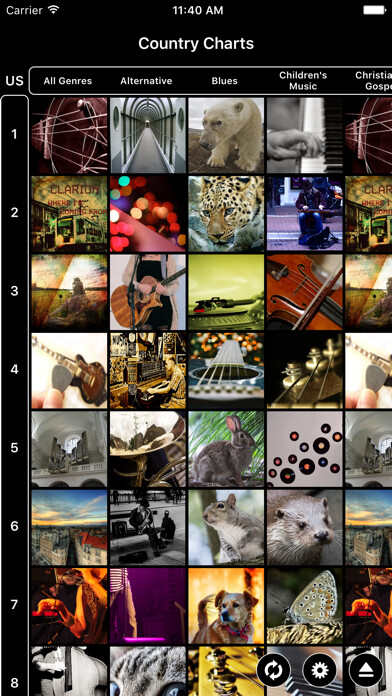 Emulate iPhone app Country Charts for iTunes using MyAndroid Emulate iPhone app Country Charts for iTunes using MyAndroid