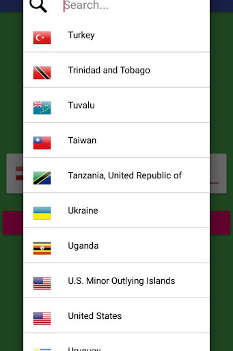 Run android online APK Country Code Area Search from MyAndroid or emulate Country Code Area Search using MyAndroid