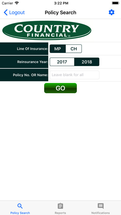 Emulate iPhone app COUNTRY Crop Mobile using MyAndroid
