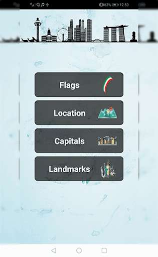 Run android online APK Country Flag, Location, Capitals and Land Marks from MyAndroid or emulate Country Flag, Location, Capitals and Land Marks using MyAndroid