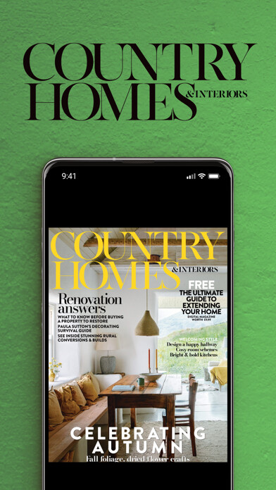Emulate iPhone app Country Homes & Interiors NA using MyAndroid