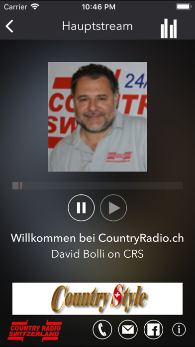 Emulate iPhone app Country Radio Switzerland using MyAndroid Emulate iPhone app Country Radio Switzerland using MyAndroid