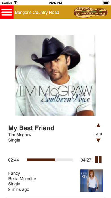 Emulate iPhone app Country Road 102.9 using MyAndroid Emulate iPhone app Country Road 102.9 using MyAndroid