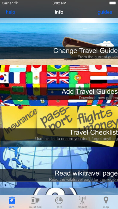 Emulate iPhone app Country Travel Guides using MyAndroid