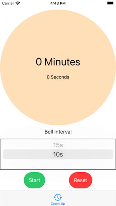 Emulate iPhone app CountUp - Meditation Tracker using MyAndroid