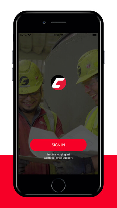 Emulate iPhone app County Materials Connect using MyAndroid