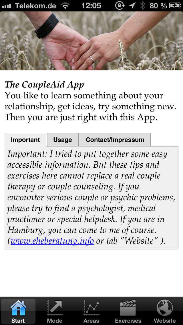 Emulate iPhone app CoupleAid using MyAndroid Emulate iPhone app CoupleAid using MyAndroid
