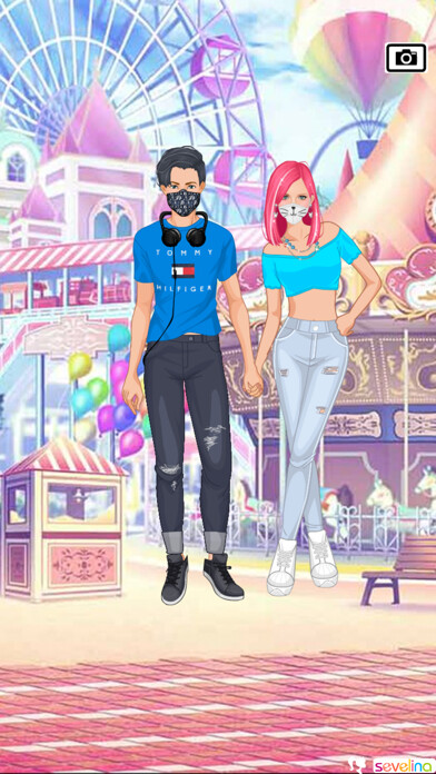 Emulate iPhone app Couples in Love - Dress up using MyAndroid
