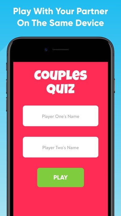 Emulate iPhone app Couples Quiz Relationship Game using MyAndroid