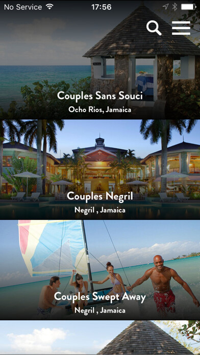 Emulate iPhone app Couples Resorts using MyAndroid Emulate iPhone app Couples Resorts using MyAndroid