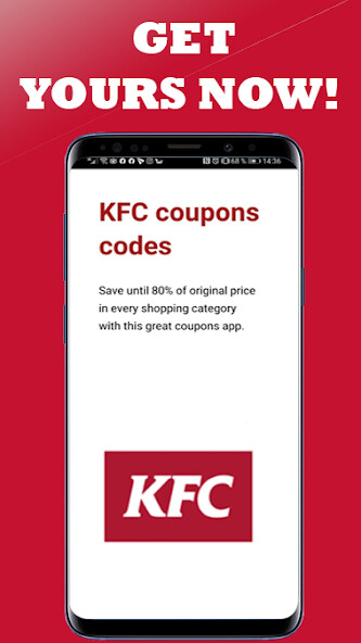 Run android online APK coupon for KFC Chicken from MyAndroid or emulate coupon for KFC Chicken using MyAndroid