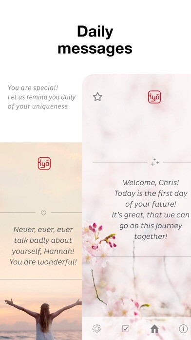 Emulate iPhone app Courageous self-love. KYO. using MyAndroid