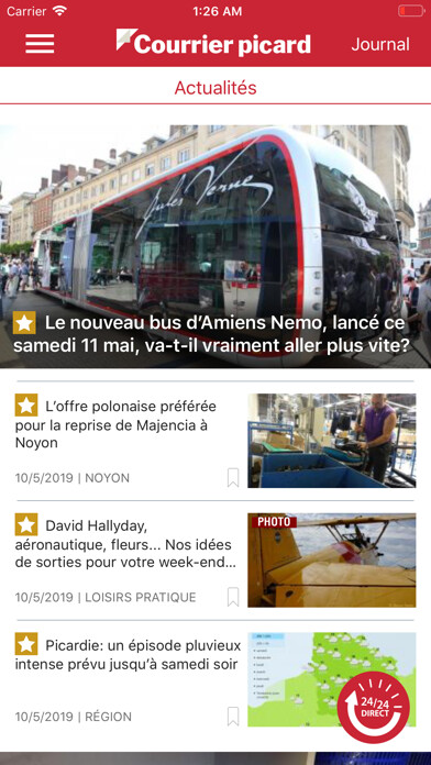 Emulate iPhone app Courrier picard using MyAndroid Emulate iPhone app Courrier picard using MyAndroid