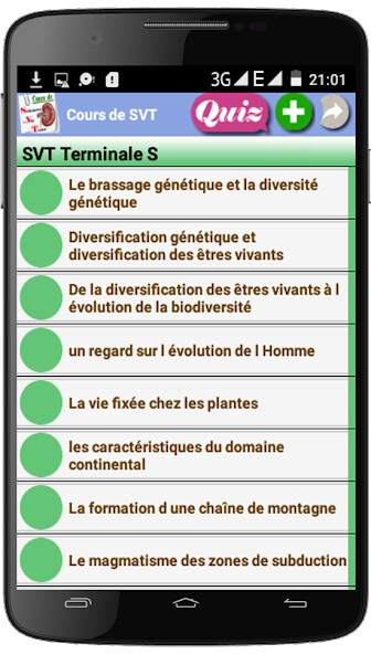 Run android online APK Cours de SVT from MyAndroid or emulate Cours de SVT using MyAndroid