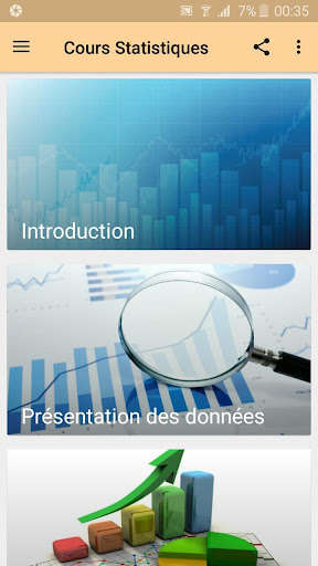 Run android online APK Cours Statistiques from MyAndroid or emulate Cours Statistiques using MyAndroid